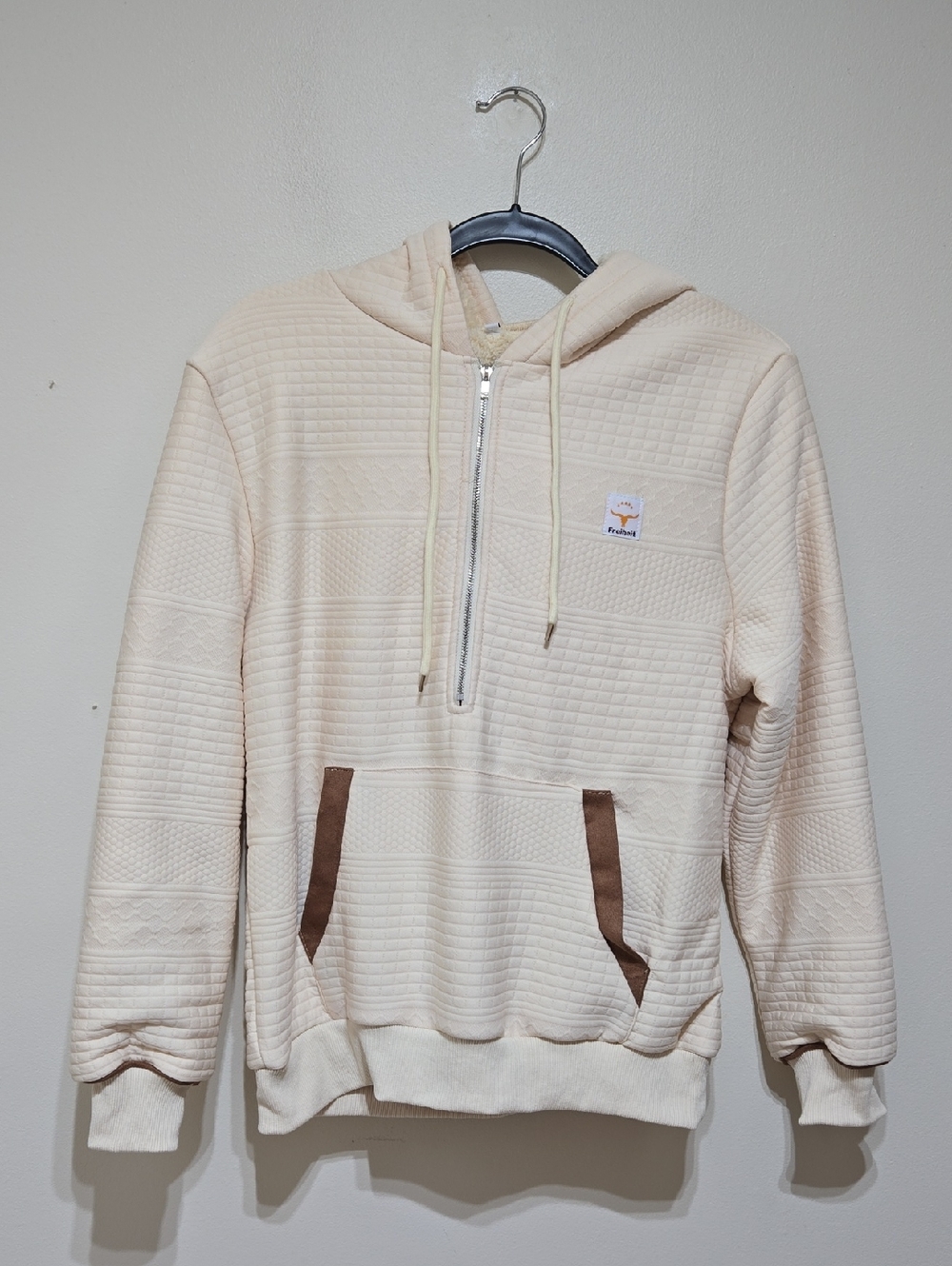 Feiheit Half-Zip Quilted Hoodie Sweater